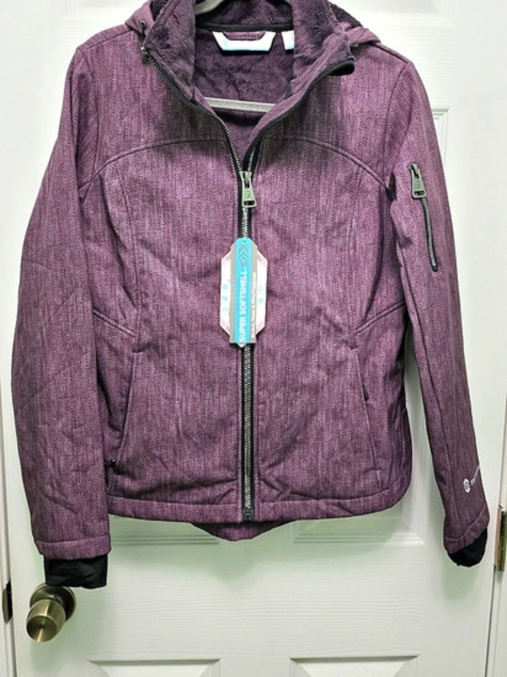 Free Country Super Softshell Jacket Houndstooth Small